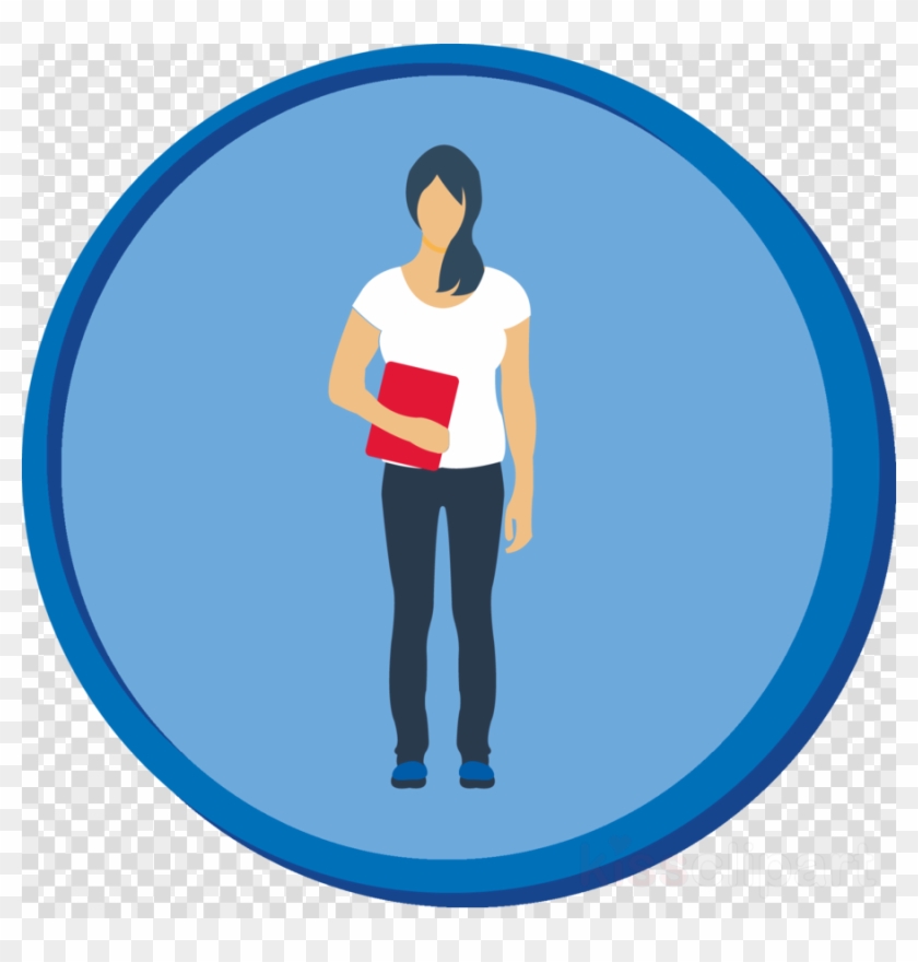 Student or Professional Holding Document Icon - Free Vector Graphic