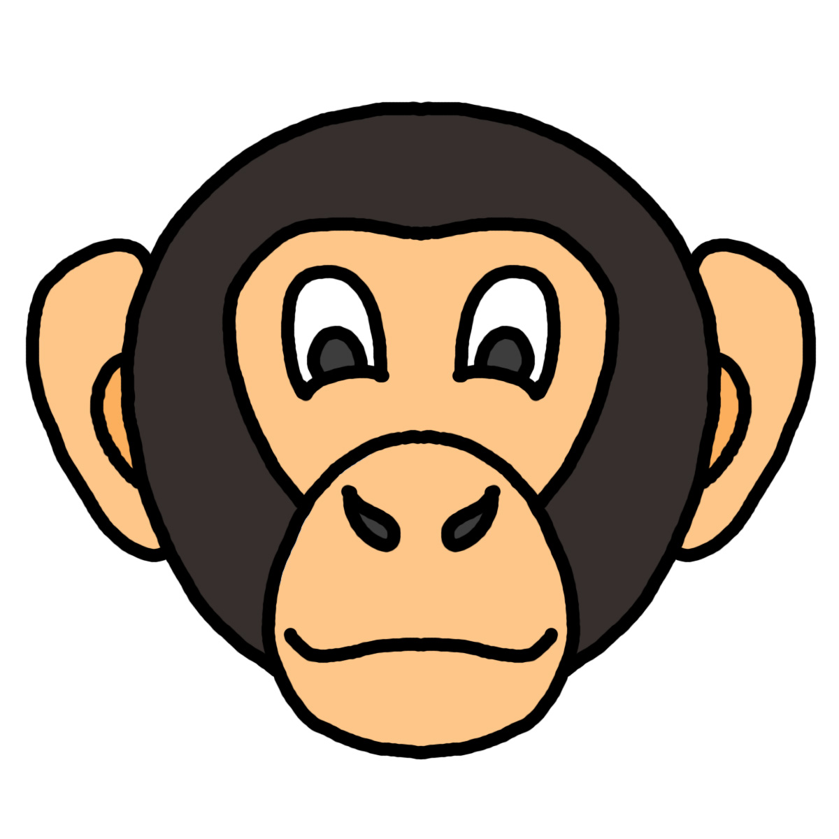 clip art monkey face - Clip Art Library - Clip Art Library