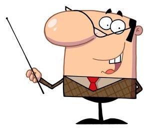 Friendly Teacher Cartoon Illustration for Education Websites