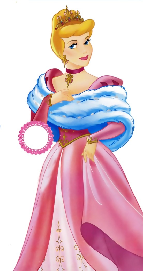 Cinderella Official Disney Princess Illustration - Elegant Ball Gown Art