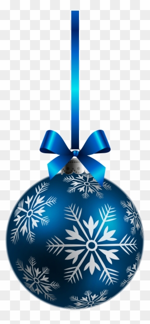 Blue Snowflake Christmas Ornament - Festive Holiday Decor