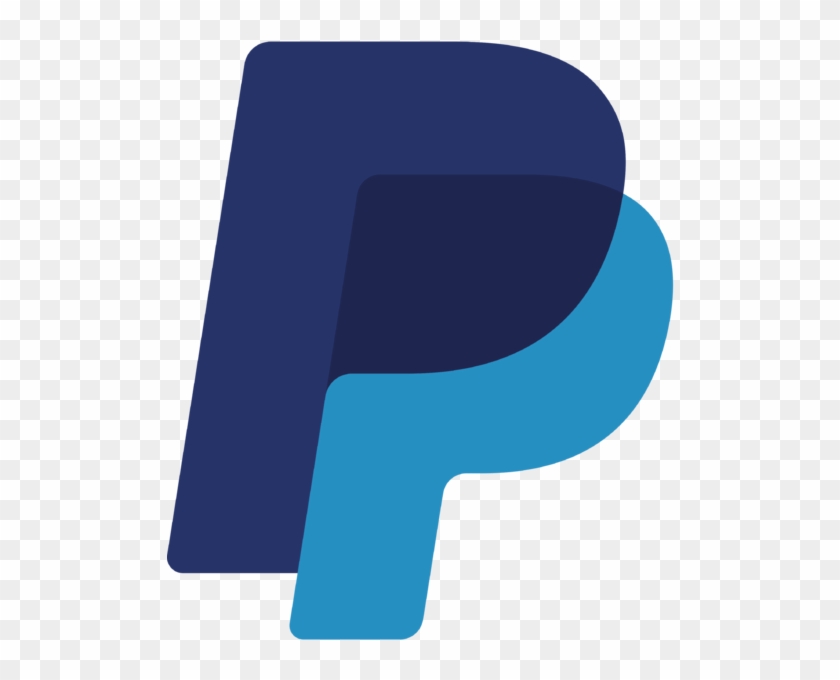 PayPal logo featuring a stylized blue "P" with layered dark and light blue design on transparent background.