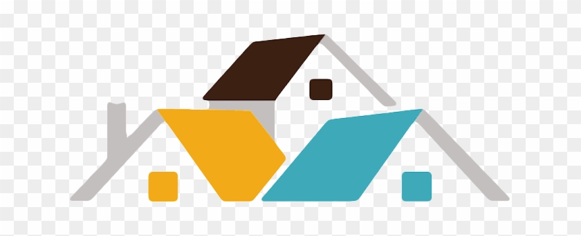 Modern Real Estate Logo - Colorful House Icon Design