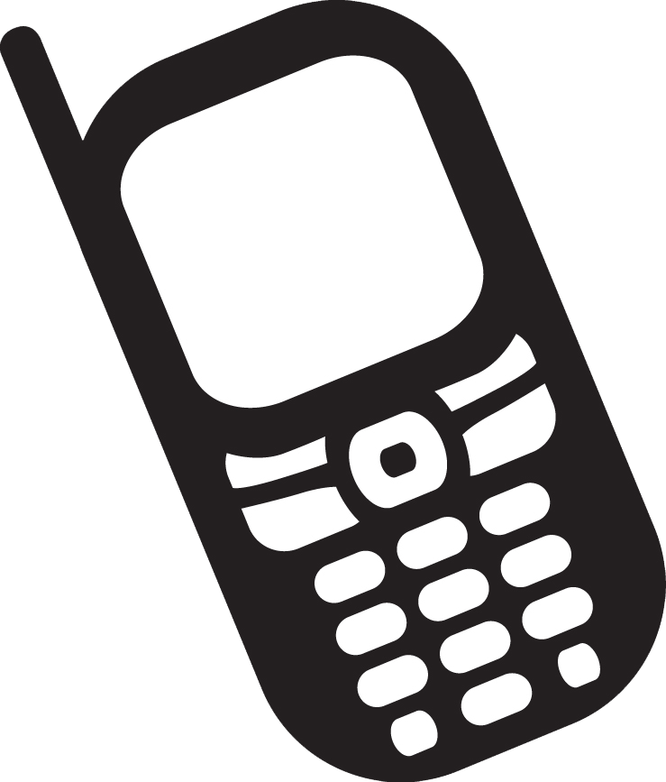 Classic Mobile Phone Icon - Retro Cellphone Illustration