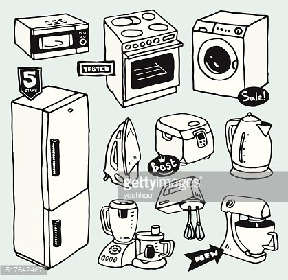 Drawing Life Home Appliances Electrical Meat Grinder Illustration PNG  Images | PSD Free Download - Pikbest