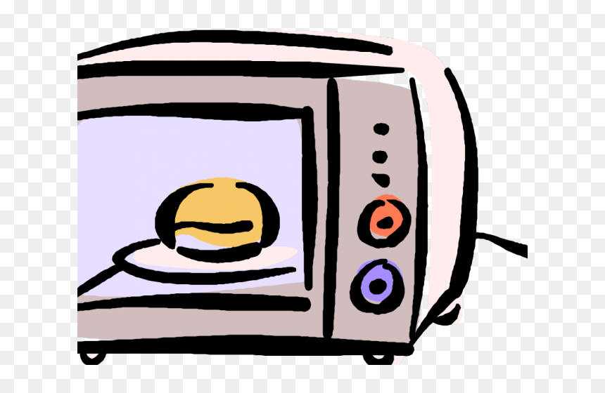 Toaster Oven Illustration - Simple, Playful Kitchen Appliance Art