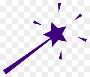 Magic Wand Icon - Purple Sparkling Wand SVG/PNG for Fantasy Design