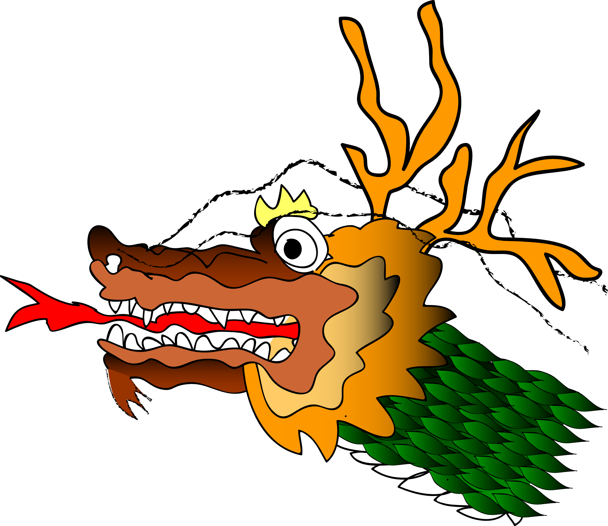 Vibrant Cartoon Chinese Dragon Illustration - Free Download & Usage