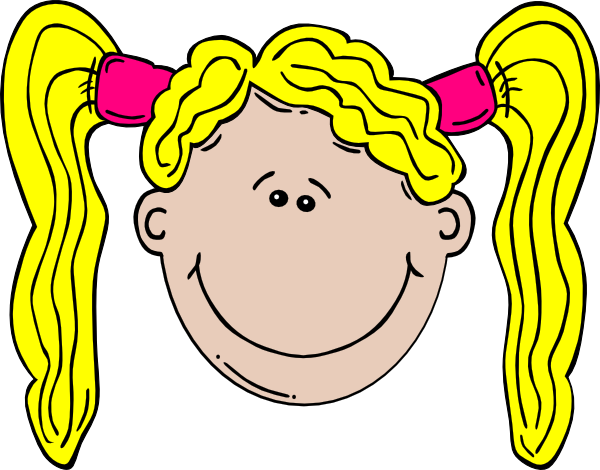 Blonde Hair Person Clipart Illustration - wide 4