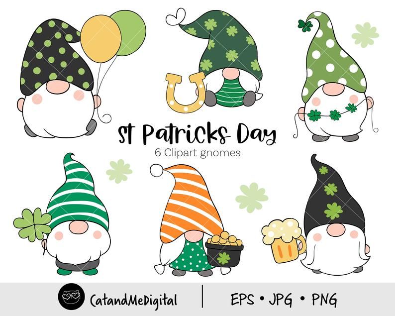 Saint Patricks Day Gnome Cartoon Clipart Vector 5723513 Vector Art at  Vecteezy