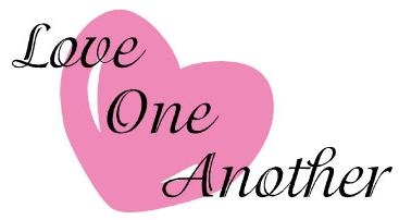 Love One Another - Inspirational Heart Design for Kindness & Compassion