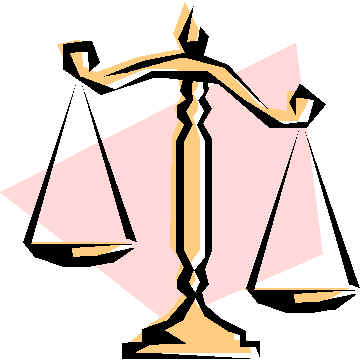Golden scales of justice with balanced pans, symbolizing fairness and legal equity.