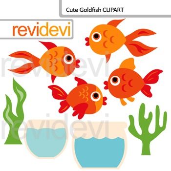 Cute Goldfish Clipart - Free Vector Illustrations for Kids’ Projects & Design