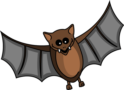 Friendly Cartoon Bat Illustration - Free Clipart for Kids & Education