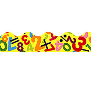 Vibrant Math-Themed Classroom Border Decor - Printable & Digital Use