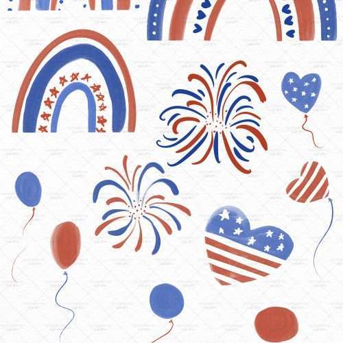 American Patriotic Celebration Clipart - Free Download & Use