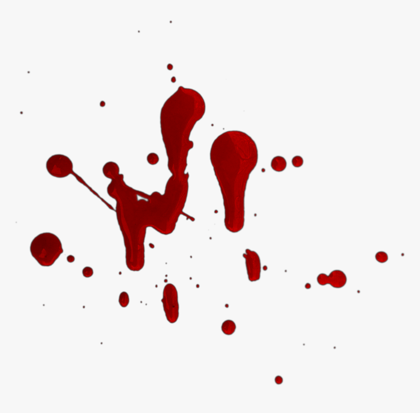 Abstract red liquid splatter on white background, resembling blood or paint in dynamic motion.