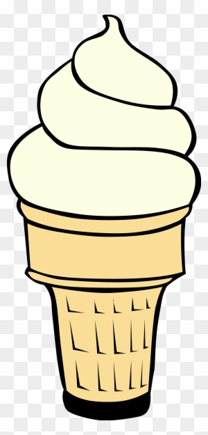 Vanilla soft-serve ice cream in a classic waffle cone, swirl-topped and ready to enjoy.
