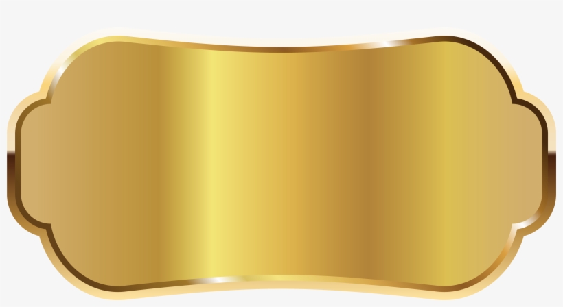 Golden ornate label frame with scalloped edges and metallic gradient finish, ideal for luxury branding or award badges.