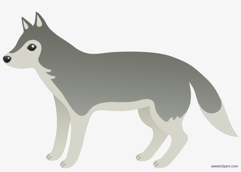 Cartoon Wolf Illustration - Free Clipart for Educational and Creative Projects
