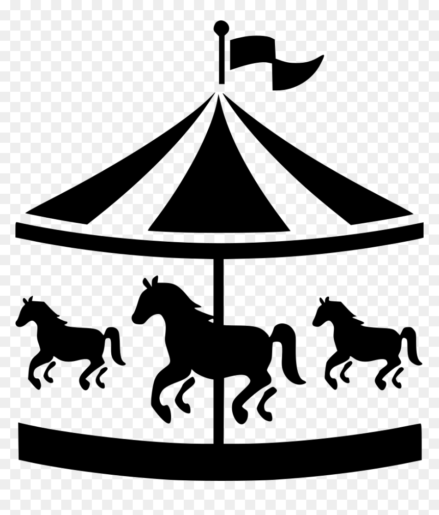 Classic Carousel Illustration - Free SVG Clipart for Festivals & Events