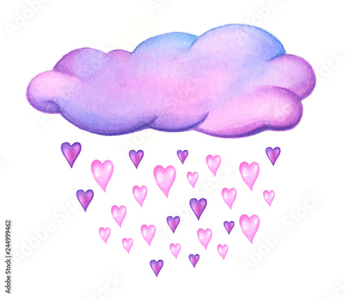 Download HD Pink Raindrops Clipart - Pink Rain Drops Png - Clip Art Library