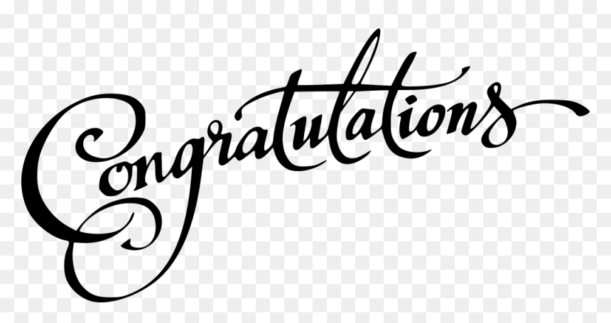 Congratulations Calligraphy Image - Free PNG Download