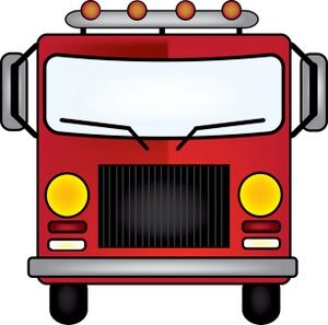 Fire Truck Illustration for Kids, Education, and Emergency Services
