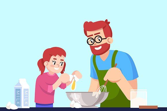 Family Baking Fun -父女一起做烘焙的温馨时刻