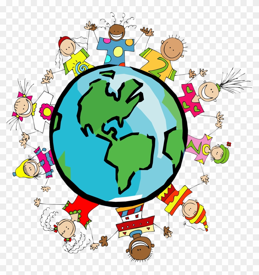 Children Around the World - Unity and Diversity Illustration