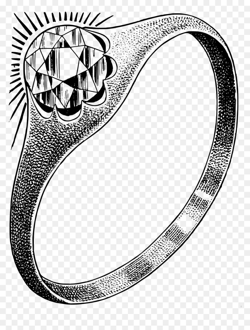 Golden Ring With Diamond Valentine Day Vector Illustration Monochrome  Royalty Free SVG, Cliparts, Vectors, and Stock Illustration. Image  114655810.