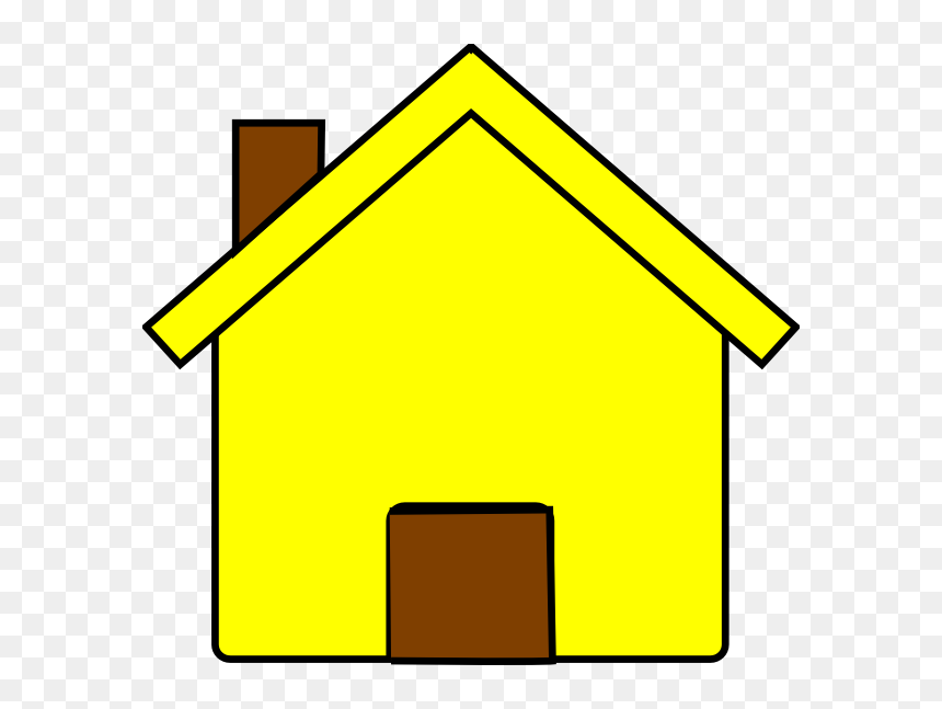 Yellow House Illustration - Free Clipart for Home & Real Estate Sites