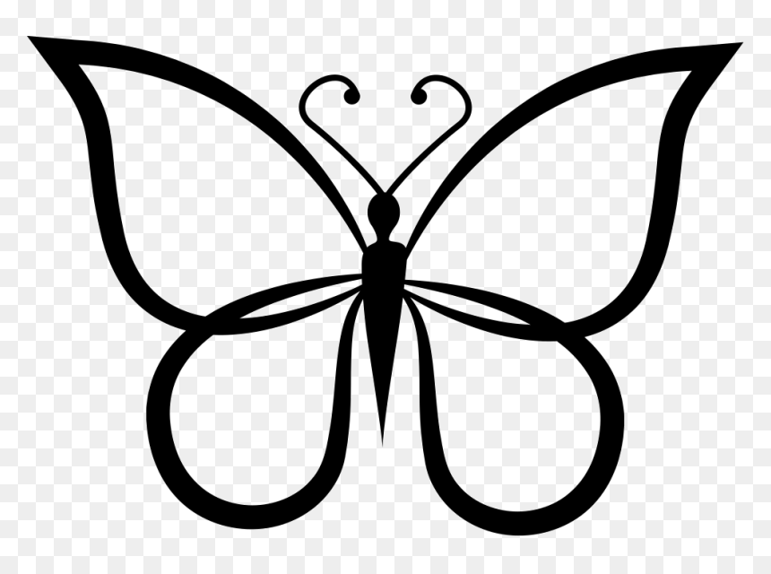 Elegant Butterfly Silhouette SVG - Free Download & Design Resource
