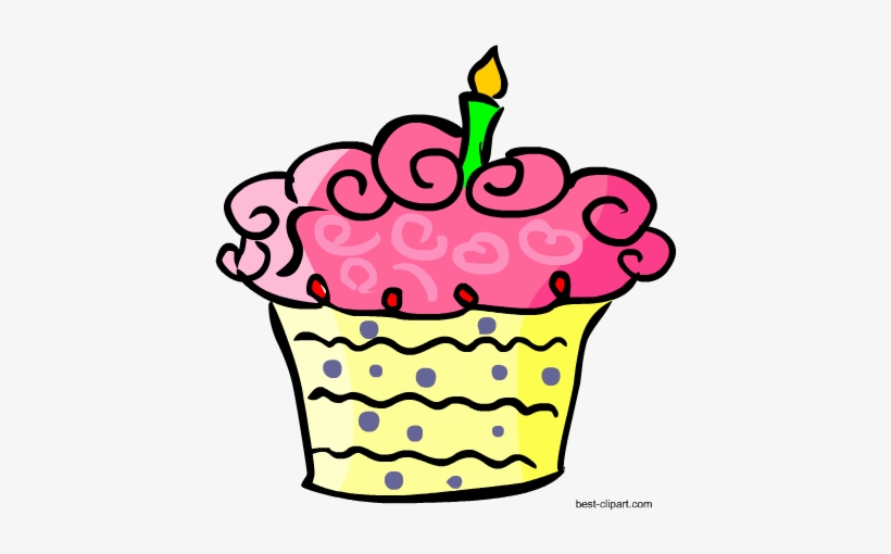 Birthday Cake Muffin Cupcake Candle Clip Art Transparent PNG - Clip Art ...