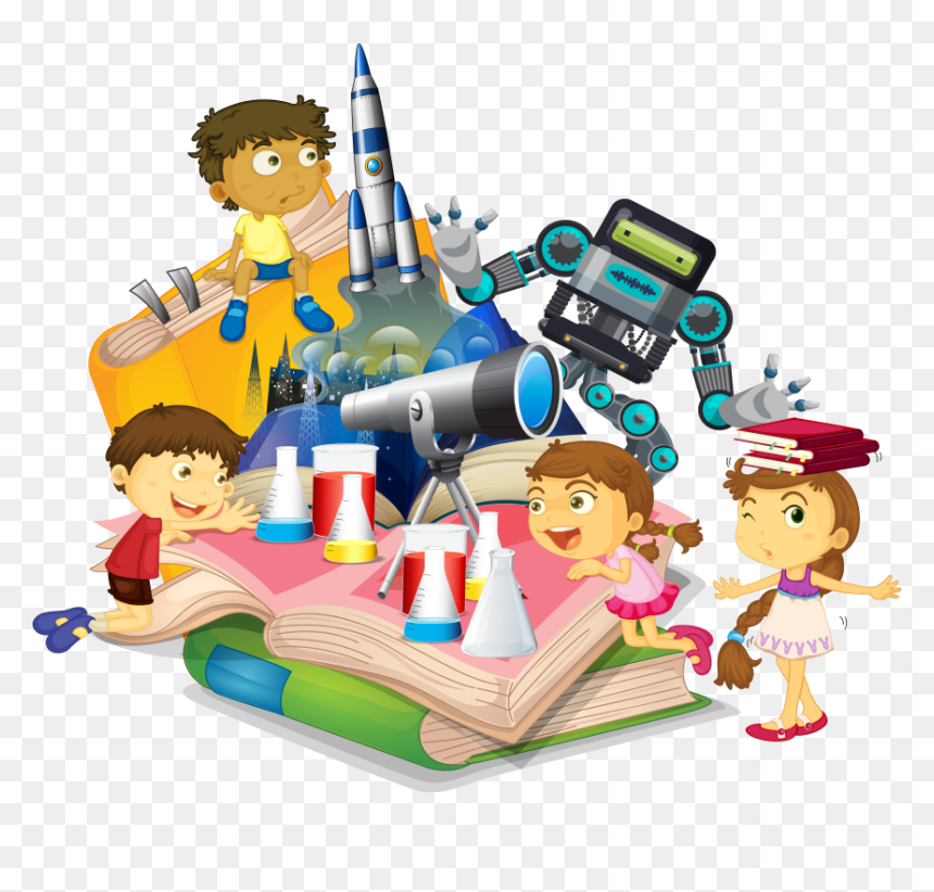 Fun Science Learning for Kids - Engaging Educational Illustration