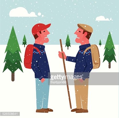 Winter Hiking Partners - Enjoying Nature’s Serenity Together