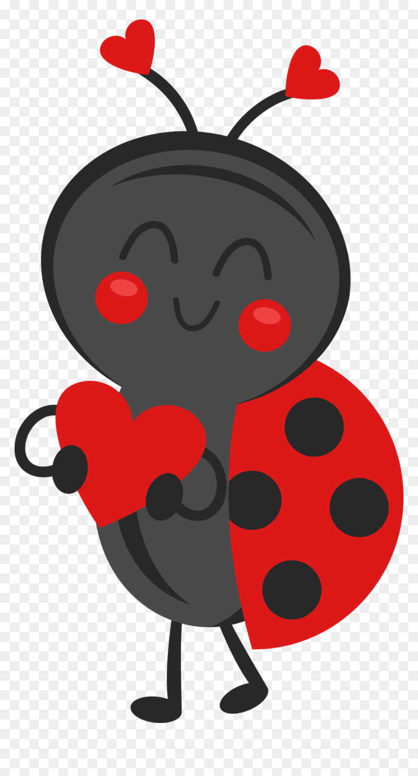 Love-Themed Ladybug Clipart for Valentine’s Day & Kids’ Designs