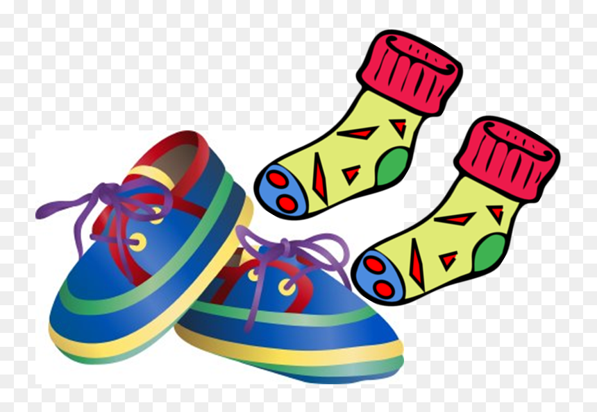 Fun Kids Shoes and Socks Set - Bright & Playful Footwear Illustration