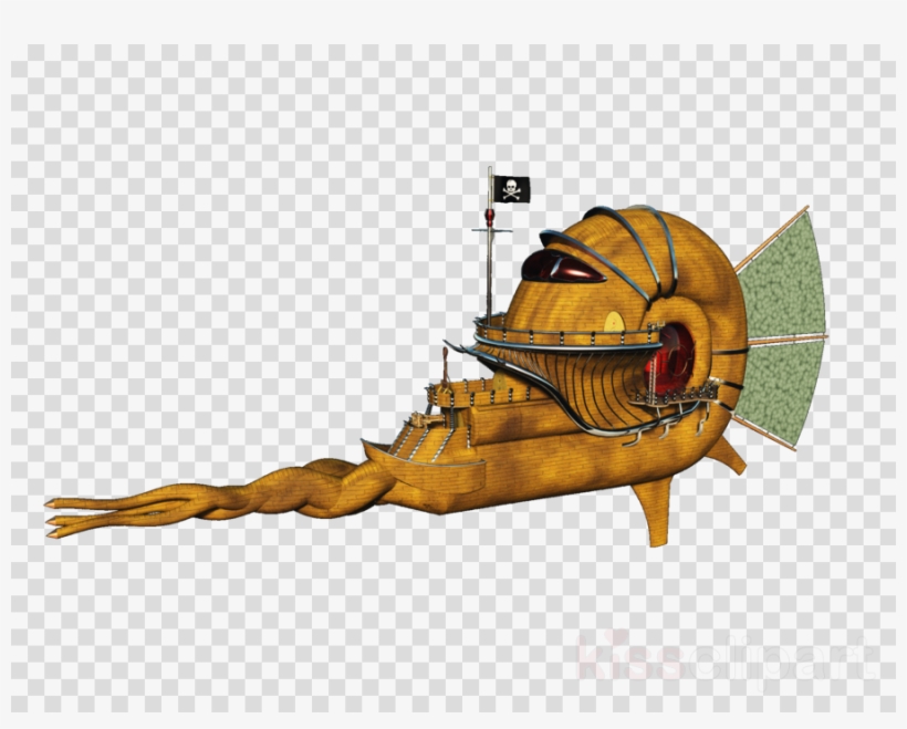 Steampunk Snail Submarine - Fantasy Naval Vessel Concept Art