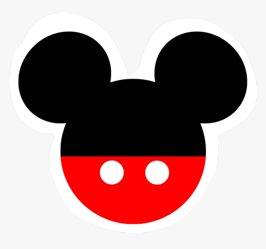 Mickey Mouse Head Silhouette - Classic Disney Character Logo