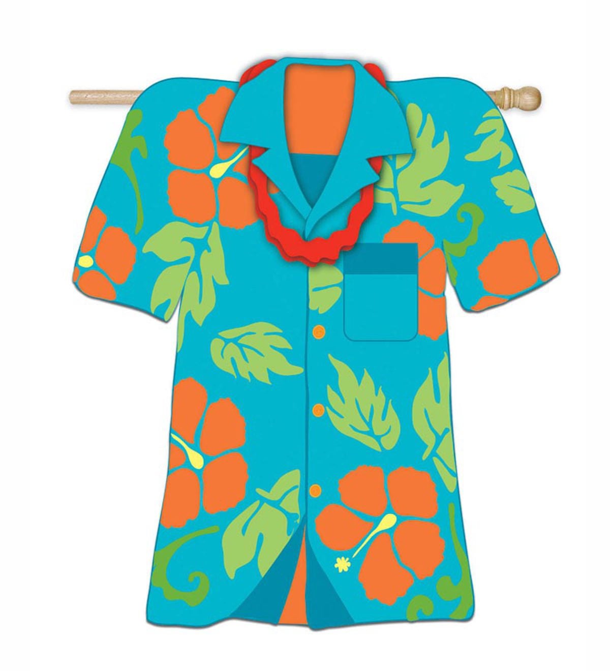 Hawaiian Shirt - Aloha Retro Hawaiian Vintage Travel Art Print - Clip 