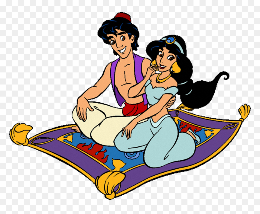 Aladdin And Genie - Aladdin And Genie Clipart, HD Png Download - Clip Art  Library