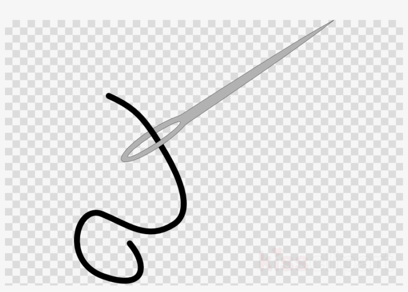 Sewing Needle Drawing Cartoon Clip Art - Cartoon Sewing Needle - Clip ...