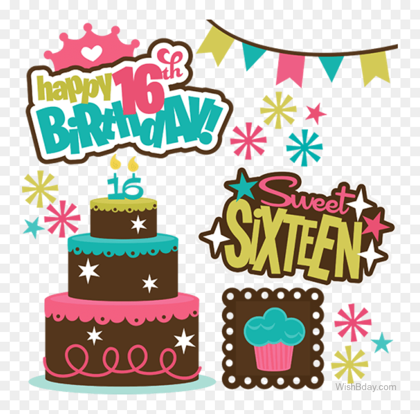 Sweet Sixteen Birthday Party Decorations & Clipart - Free Download