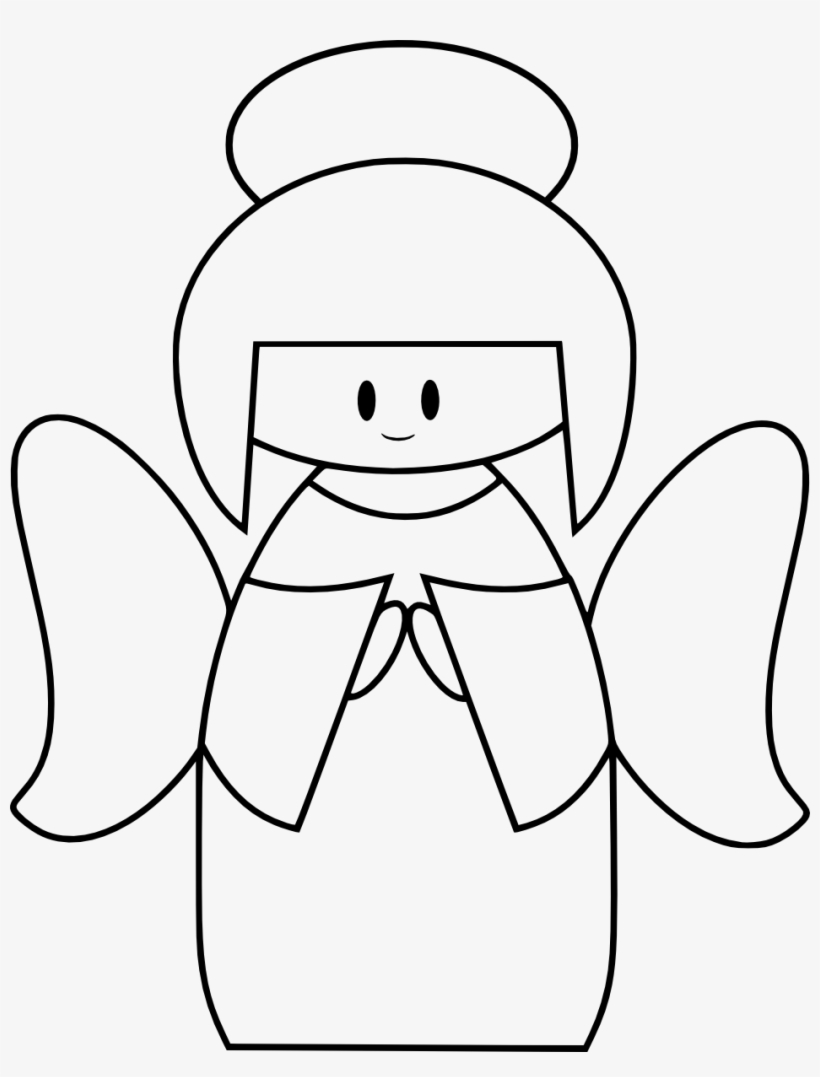 Angel Coloring Page - Free Printable for Kids & Adults