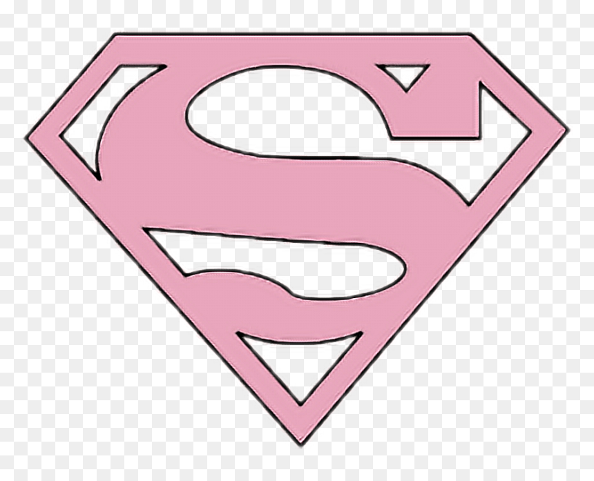 Pink Superman Logo - Customizable SVG/PNG for Fans & Designers