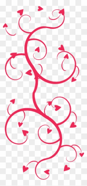 Romantic Heart Vine Vector Illustration - Free Download & Usage