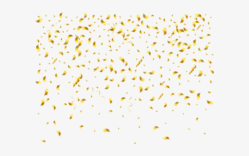 Gold Confetti PNG, Vector, PSD, and Clipart With Transparent - Clip Art  Library