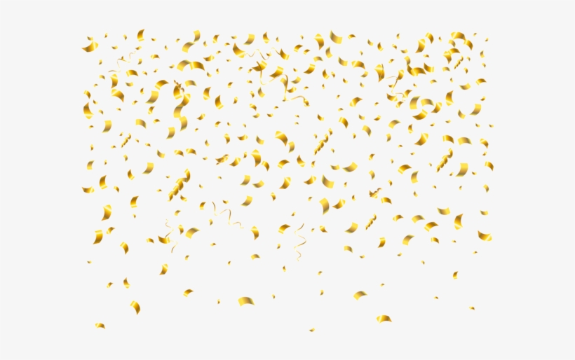 Gold Confetti PNG, Vector, PSD, and Clipart With Transparent