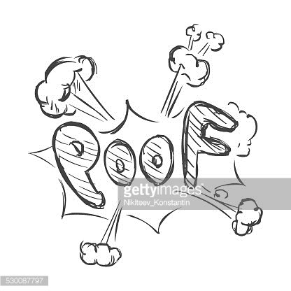 Hand-drawn comic-style "POOF" explosion text with smoke clouds and dynamic lines, evoking magic or sudden disappearance.
